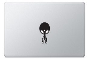 Adesivo para macbook Alien na Maçã