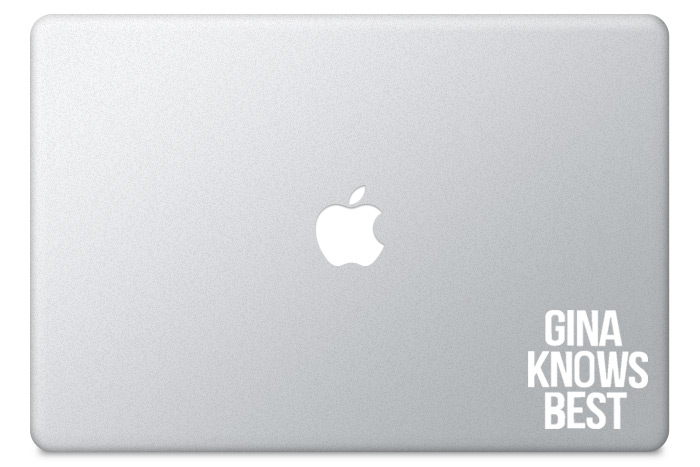 Adesivo para macbook Gina Knows Best (Brooklyn 99)